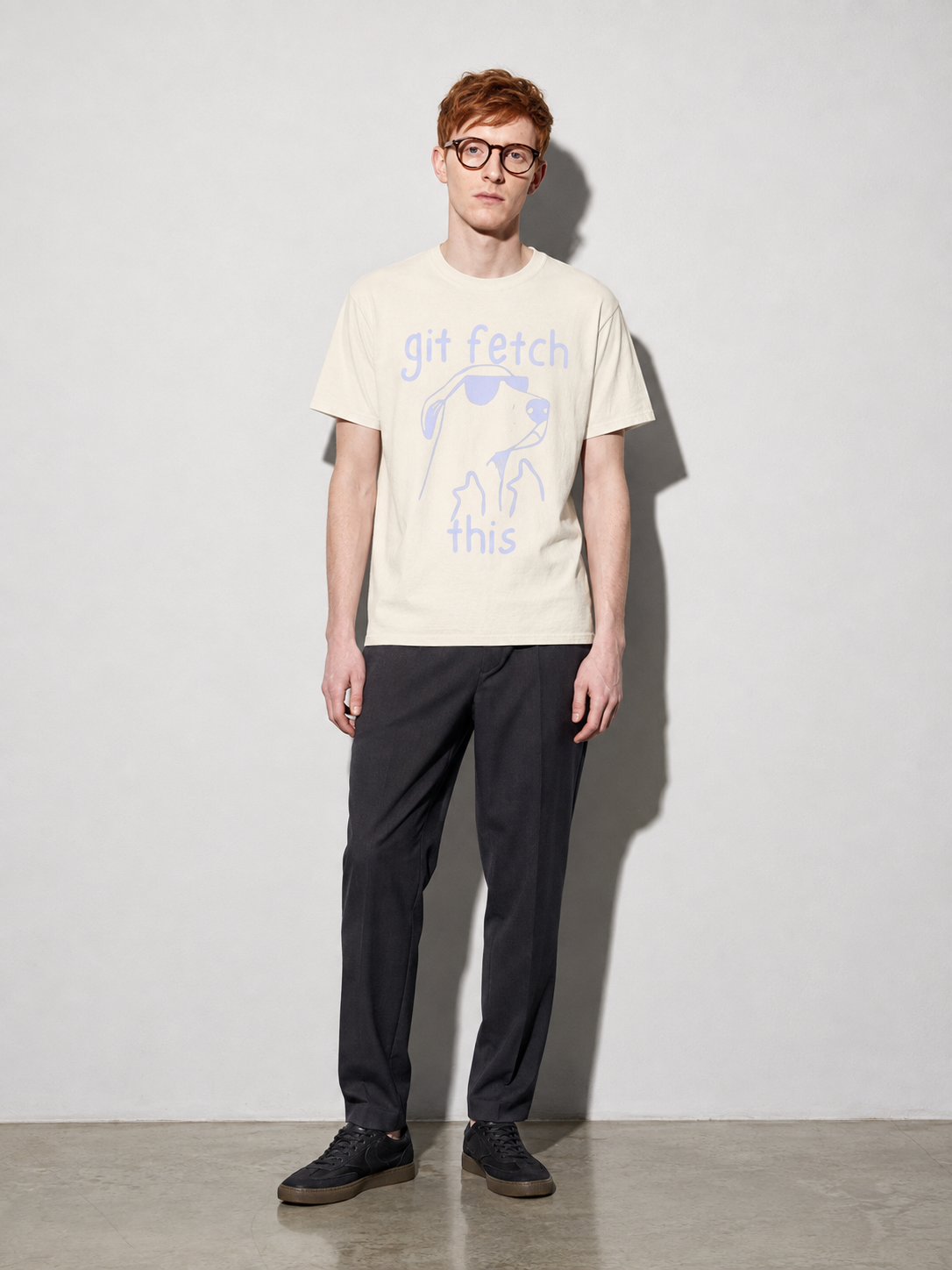 git fetch this Graphic IT Nerd T-Shirt – Ivory full