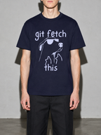 git fetch this Graphic IT Nerd T-Shirt – True Navy detail