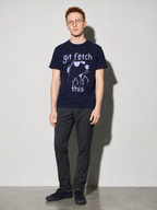 git fetch this Graphic IT Nerd T-Shirt – True Navy full