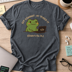 git commit -m "fixed it" shirt - Dark Heather