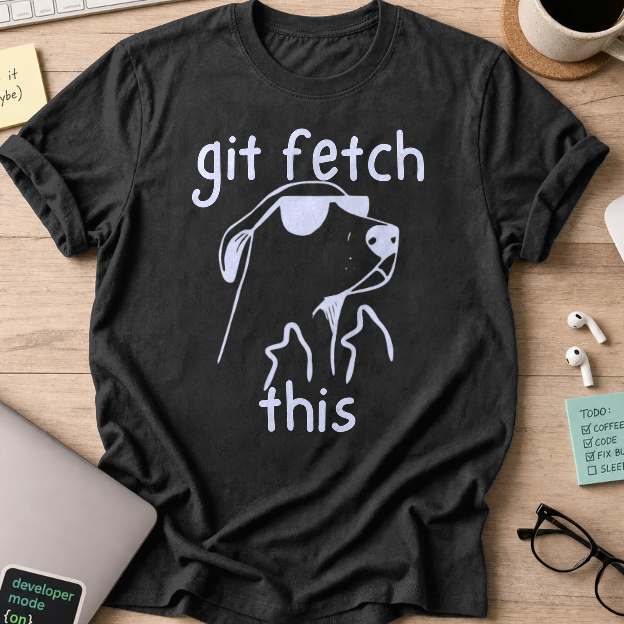 git fetch this shirt - Black