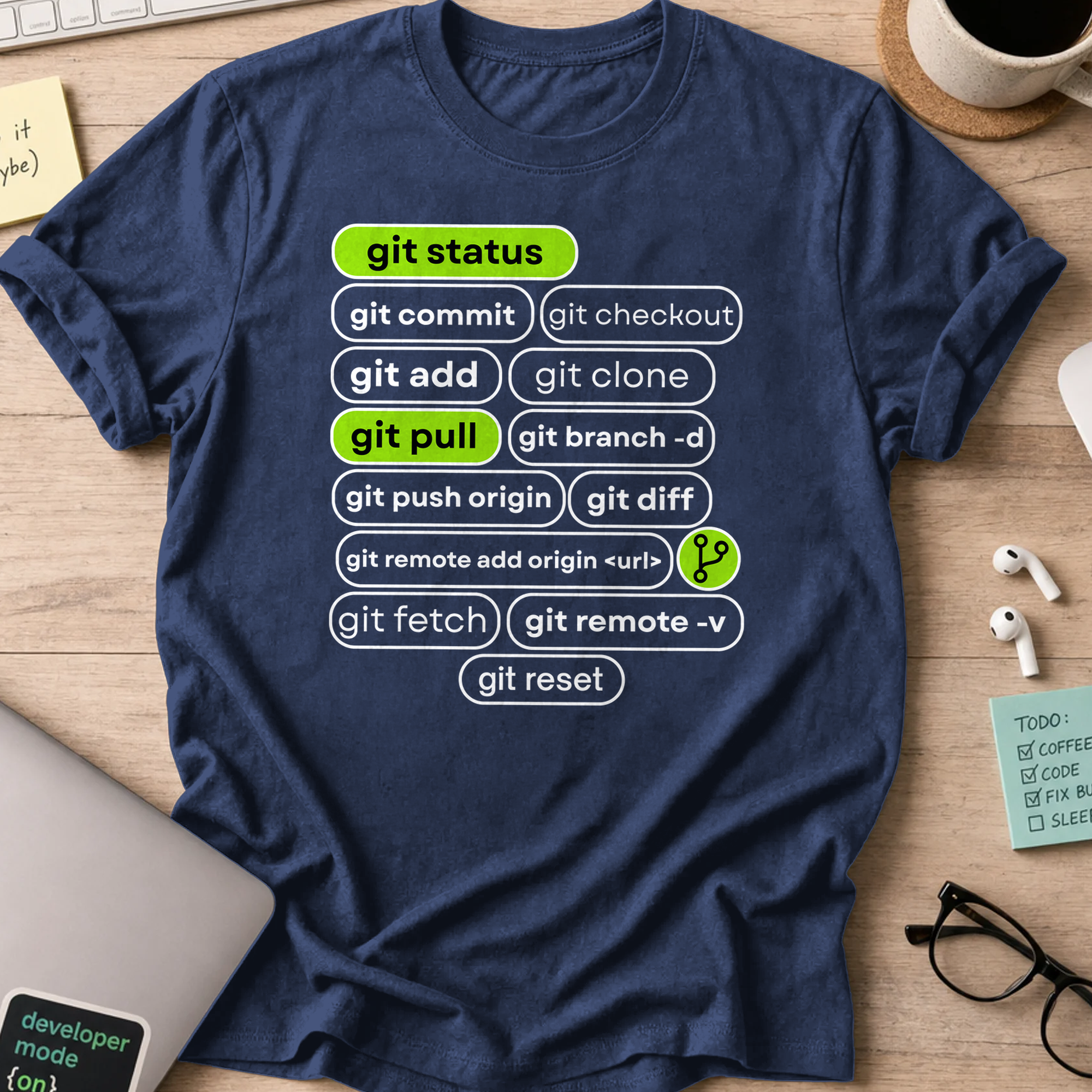 git status shirt - Navy