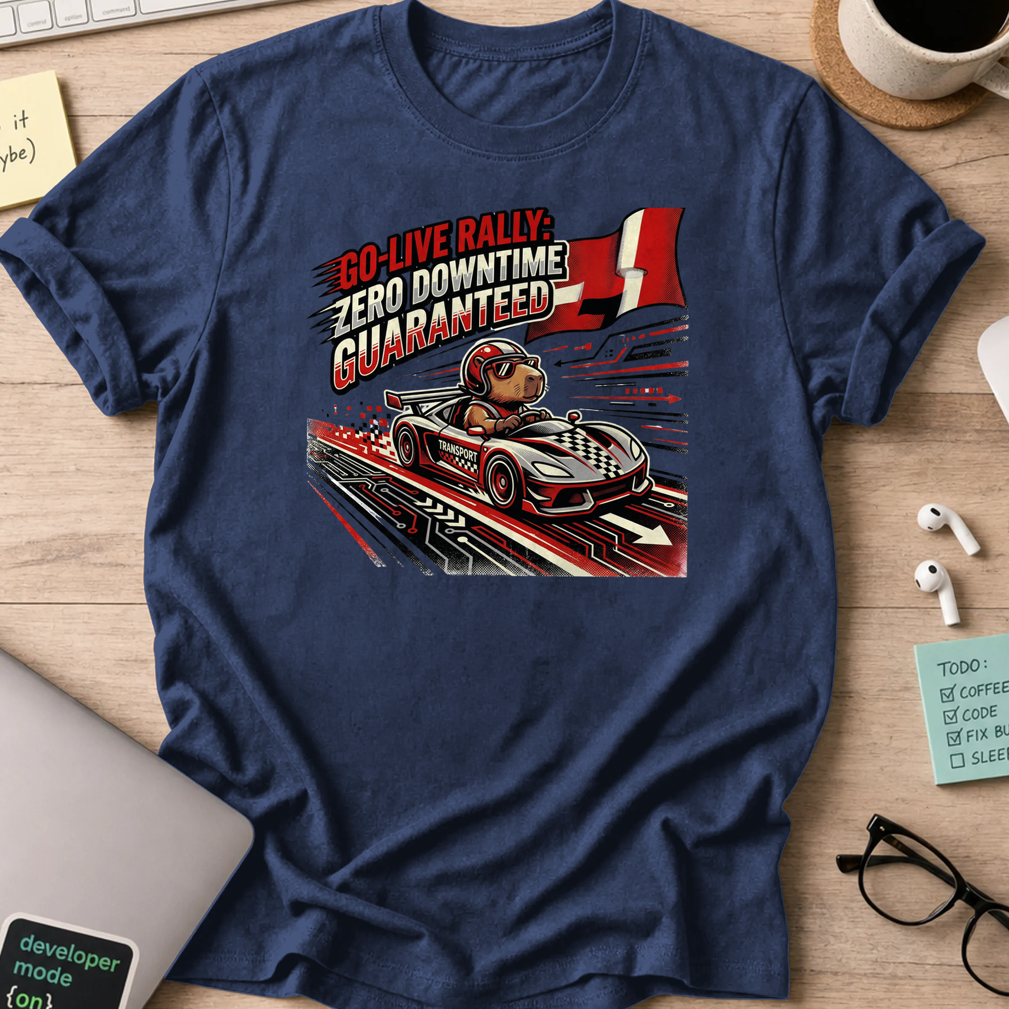 go live rally shirt - Navy