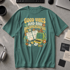 Good Vibes And Bad Documentation Premium Shirt - Blue Spruce