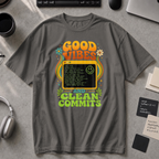 Good Vibes And Clean Commits Premium Shirt - Pepper