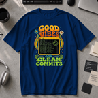 Good Vibes And Clean Commits Premium Shirt - True Navy