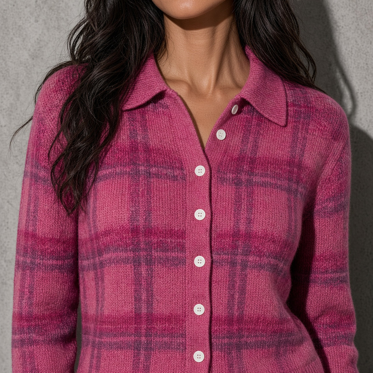 Women's Cardigan Button-Front Longline Shape