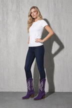 Women's Boots Embroidered Western Knee-High Shaft