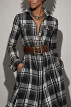 Lauren | Classic Belted Button-Up Shirt Dress