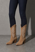 Women's Boots Embroidered Western Knee-High Shaft