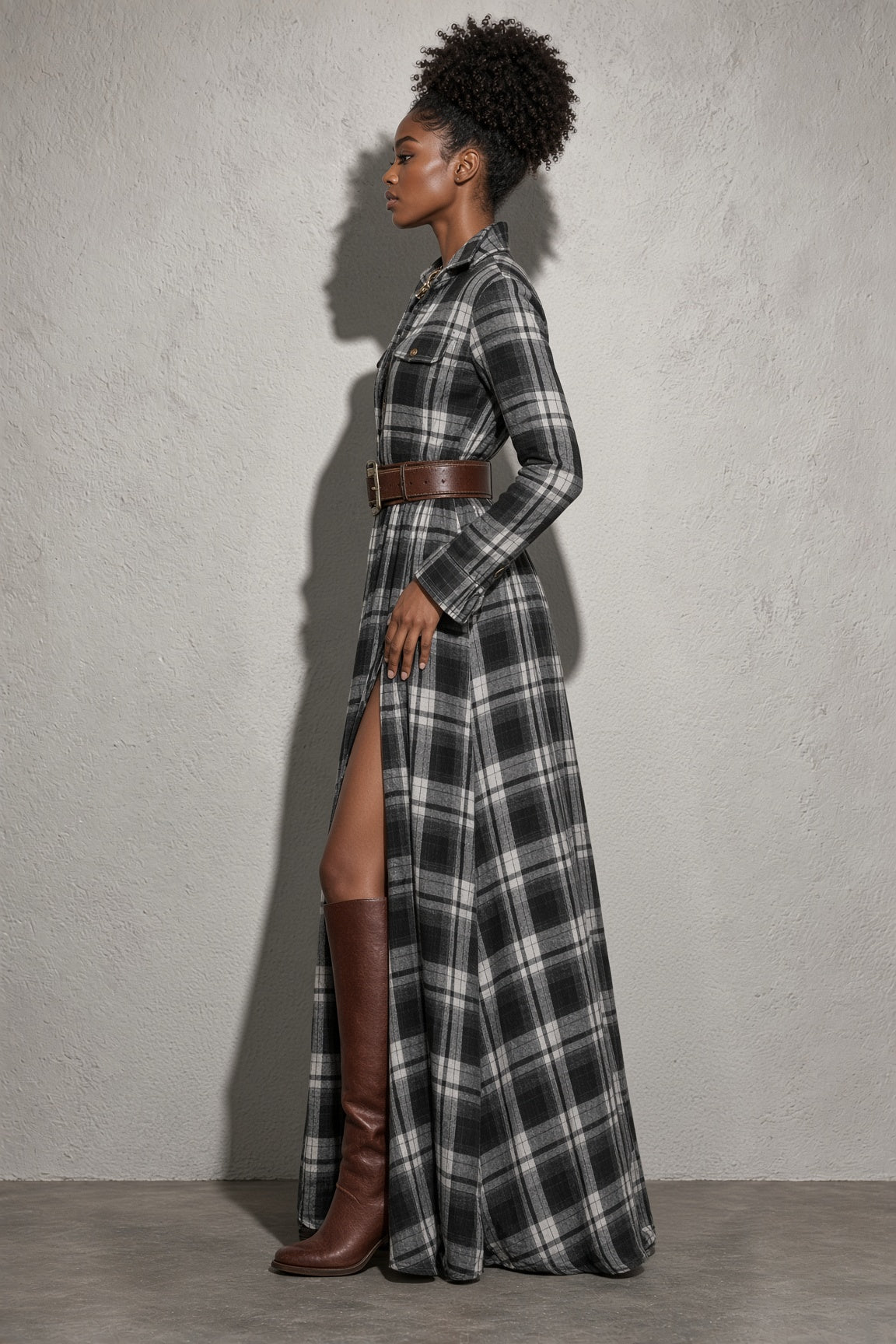 Lauren | Classic Belted Button-Up Shirt Dress