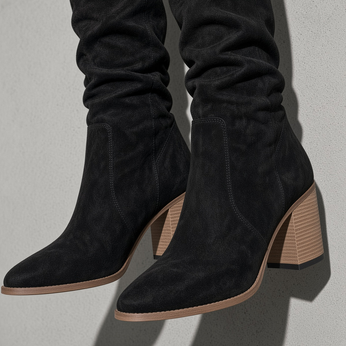 Women's Boots Knee-High Block Heel