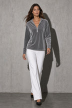 Women's Hoodie Quarter-Zip Relaxed Fit