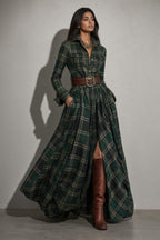 Lauren | Classic Belted Button-Up Shirt Dress