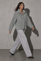 Women's Jacket Sherpa Fleece Stand Collar