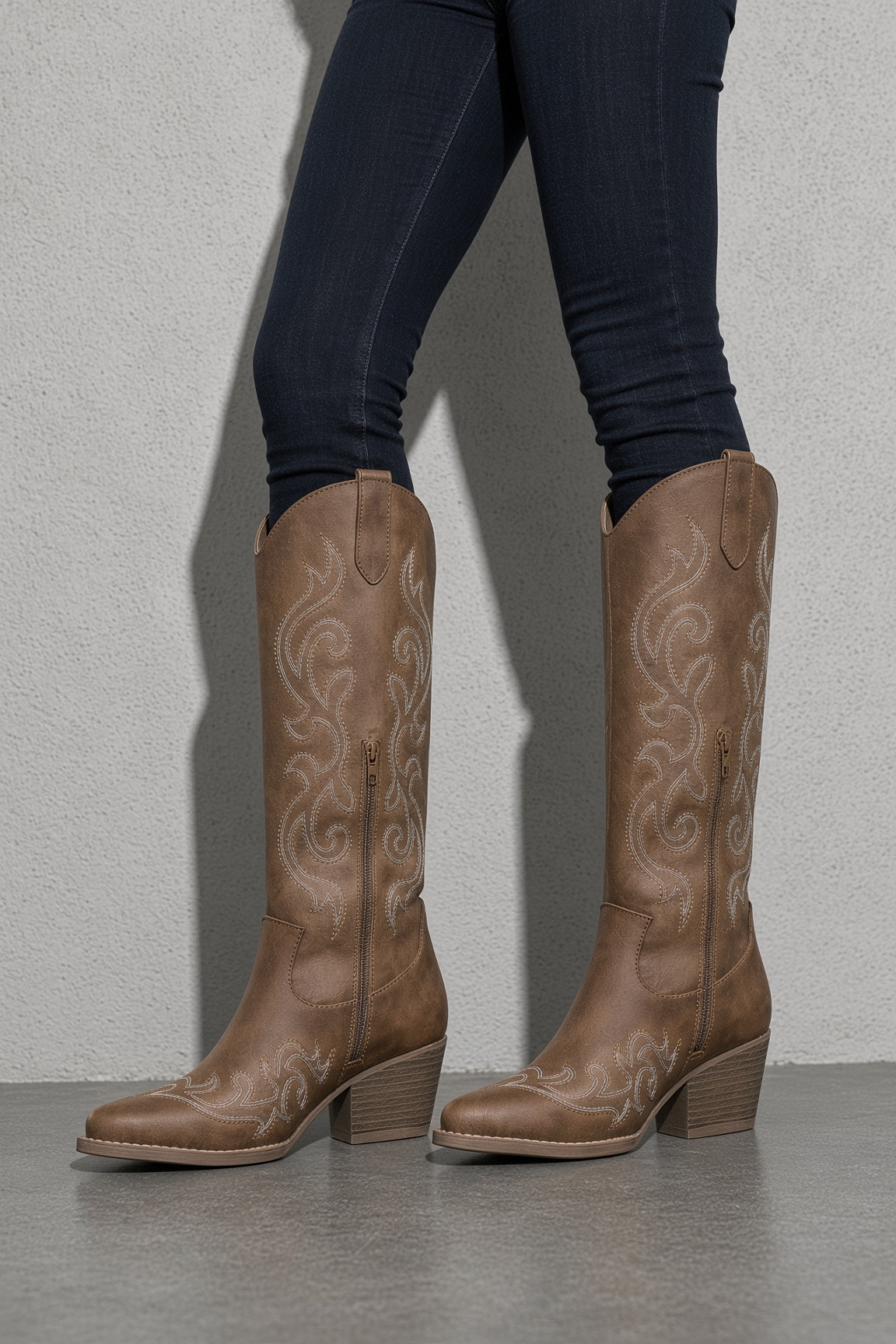 Women's Boots Western Knee-High Shaft