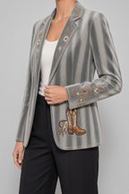 Women's Blazer Western Embroidered