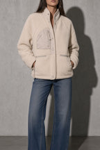 Women's Jacket Sherpa Fleece Stand Collar