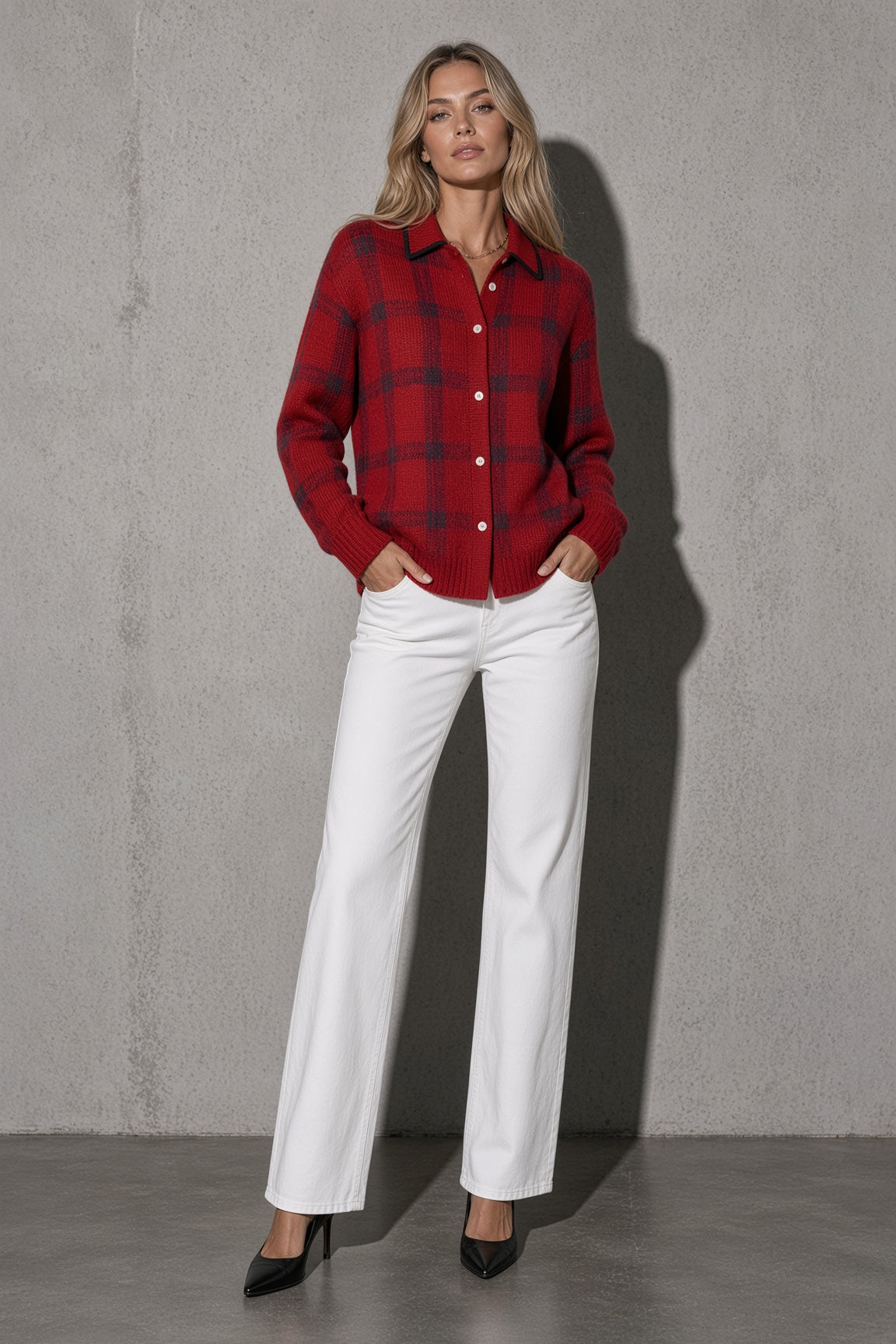 Women's Cardigan Button-Front Longline Shape