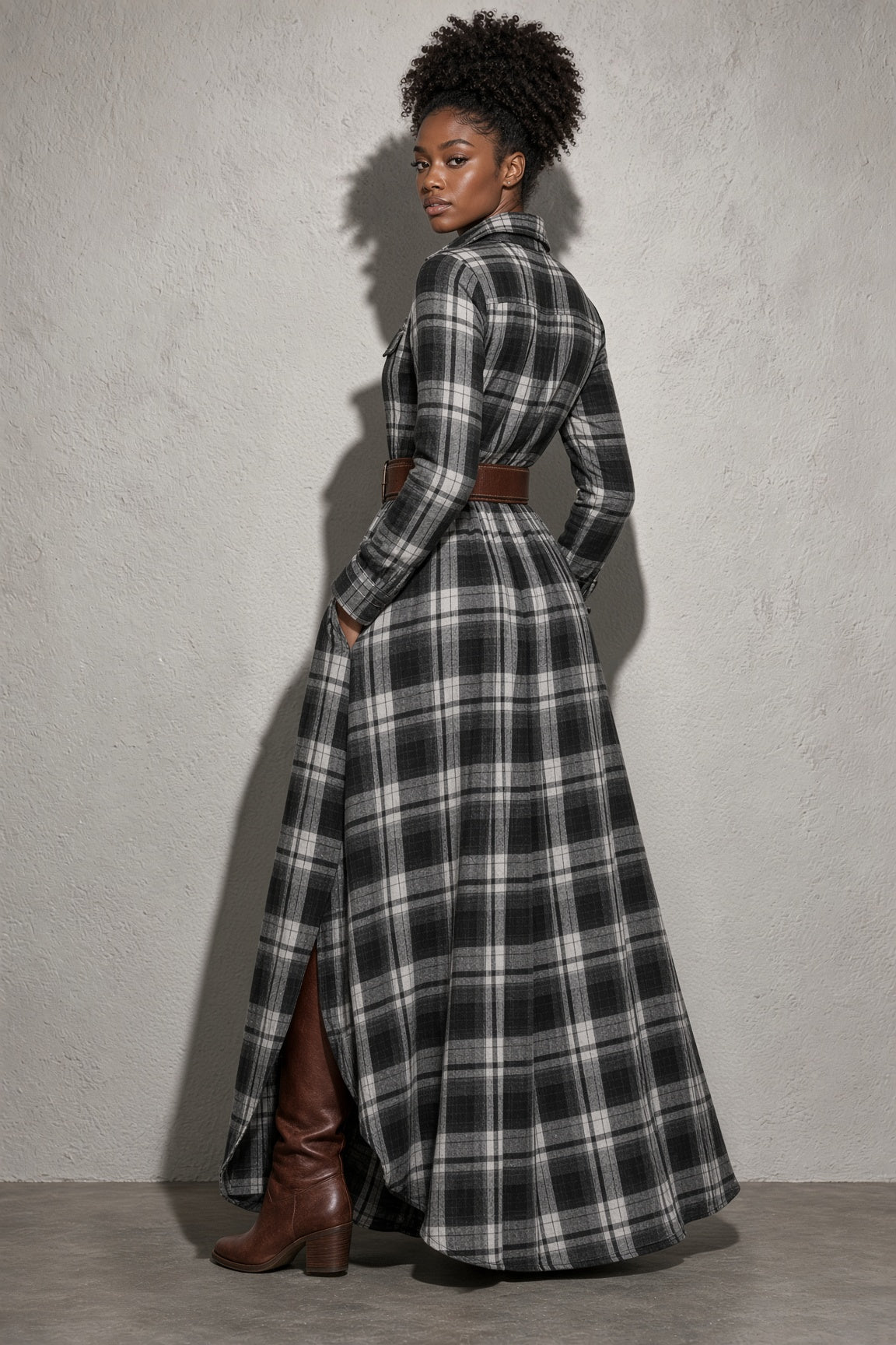 Lauren | Classic Belted Button-Up Shirt Dress