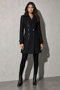 Women's Coat Double Breasted Longline