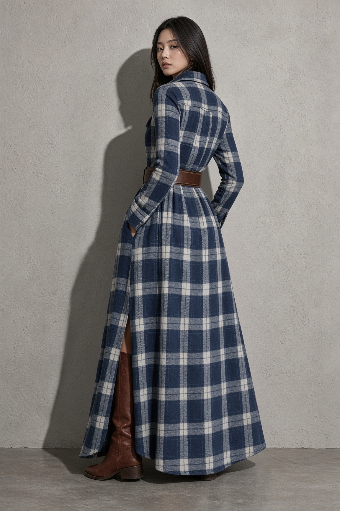 Lauren | Classic Belted Button-Up Shirt Dress
