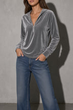 Women's Hoodie Quarter-Zip Relaxed Fit
