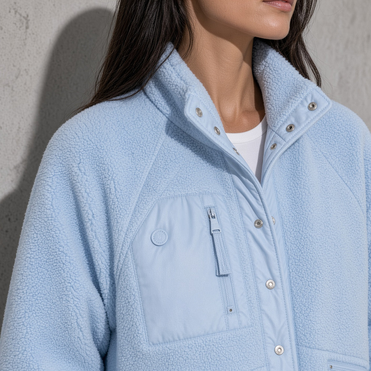 Women's Jacket Sherpa Fleece Stand Collar