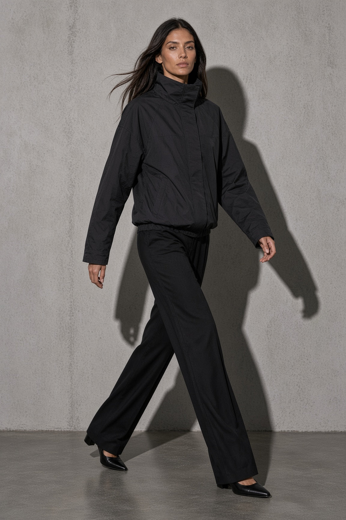 Women's Jacket Windbreaker Funnel Neck