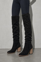 Women's Boots Knee-High Block Heel