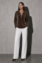 Women's Hoodie Quarter-Zip Relaxed Fit
