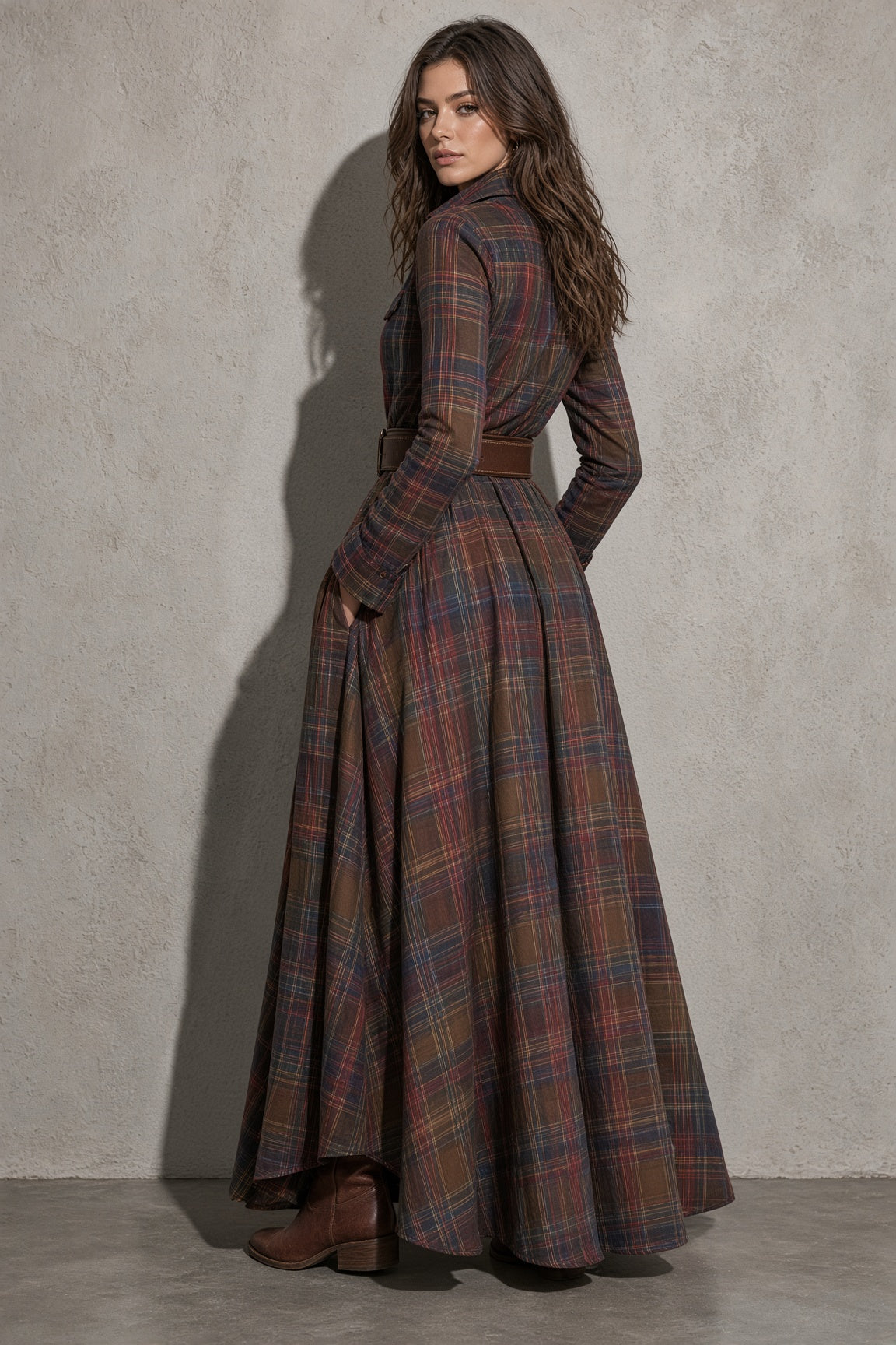 Lauren | Classic Belted Button-Up Shirt Dress