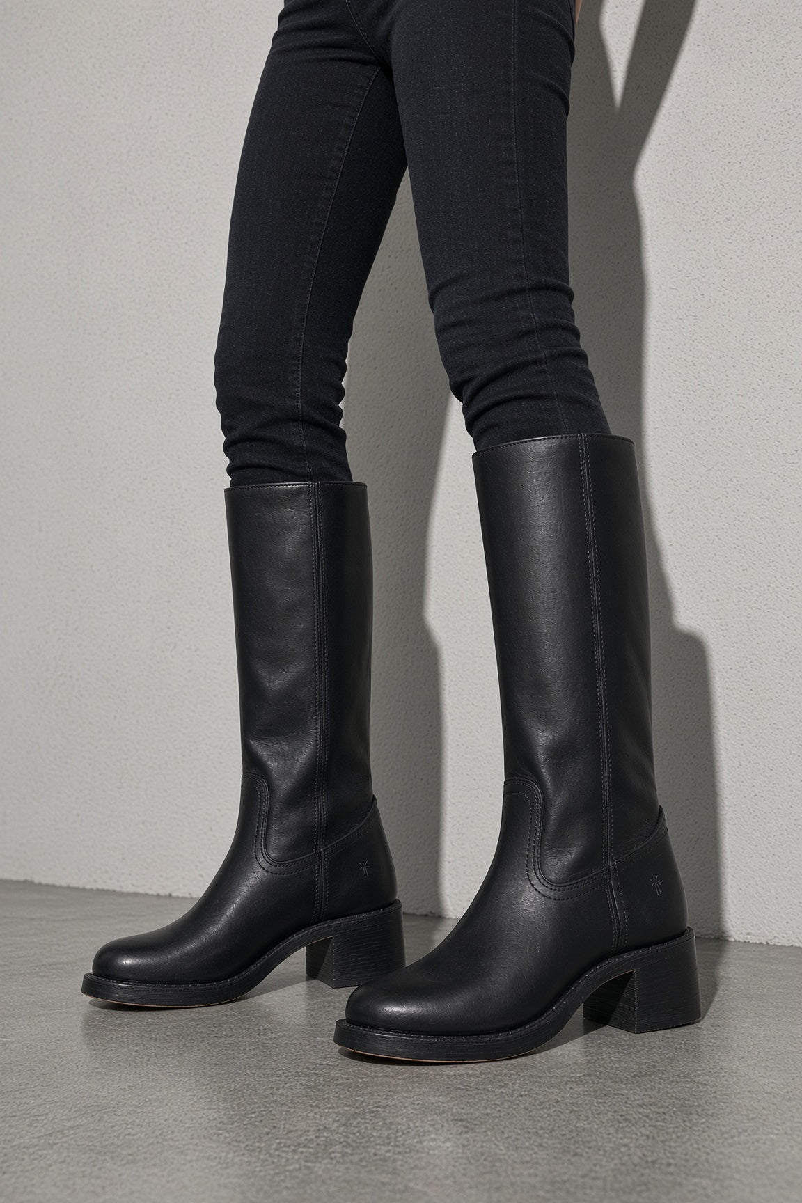Boots For Women | Mid Calf Block Heel With Closed Toe