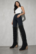 Women's Boots Knee-High Block Heel