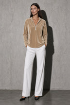 Women's Hoodie Quarter-Zip Relaxed Fit