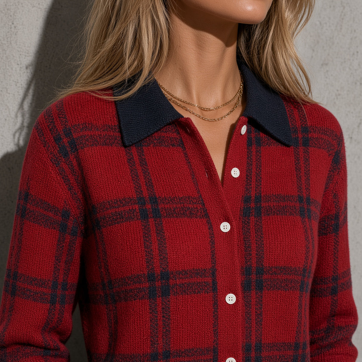 Women's Cardigan Button-Front Longline Shape
