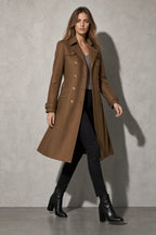 Women's Coat Double Breasted Longline