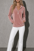 Women's Hoodie Quarter-Zip Relaxed Fit