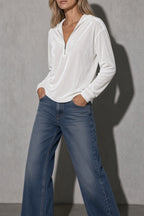 Women's Hoodie Quarter-Zip Relaxed Fit