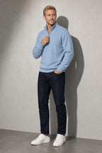 Men's Sweatshirt Quarter-Zip Stand Collar