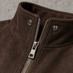 Women's Jacket Suede-Look Stand Collar