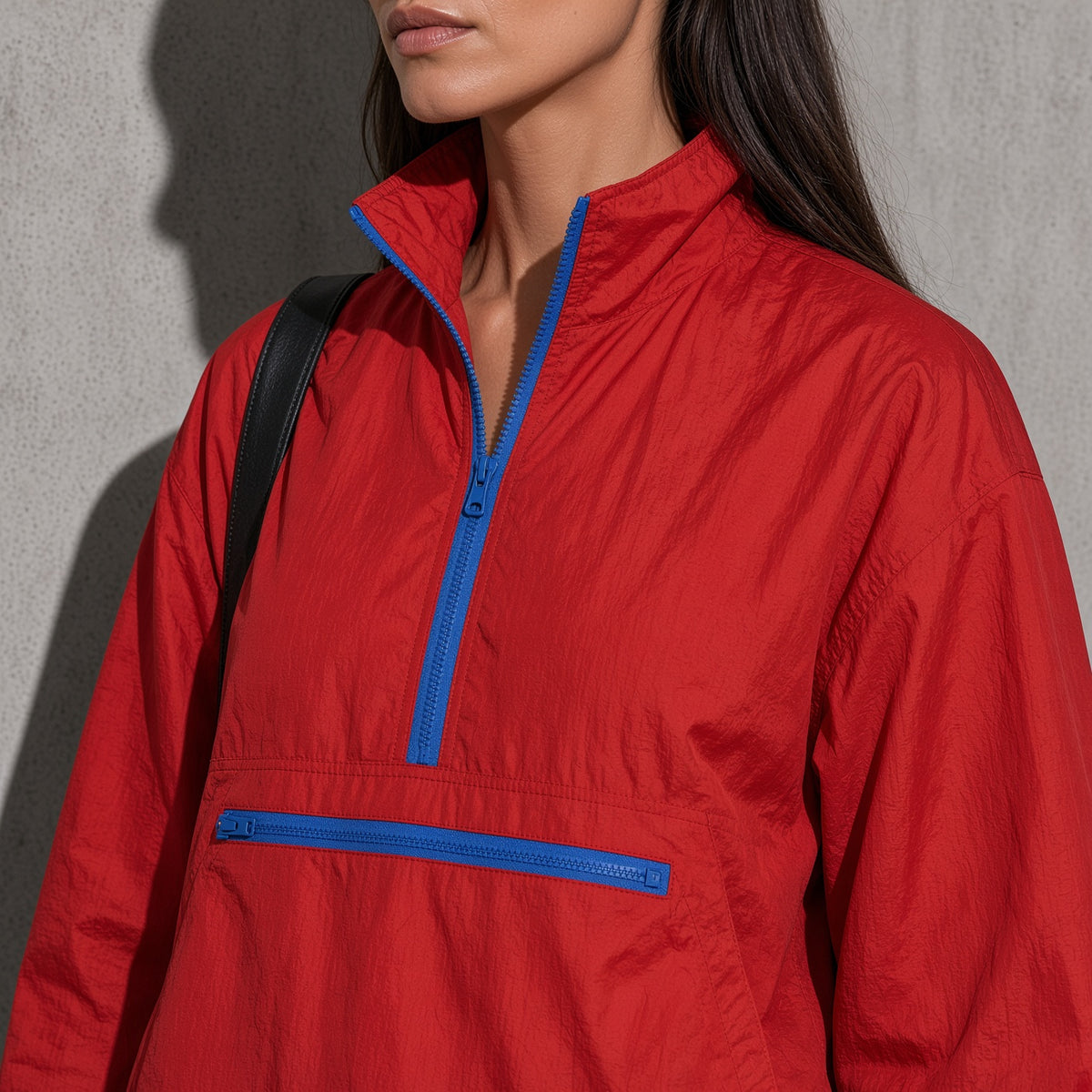 Women's Jacket Colour-Block Windbreaker
