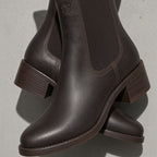 Boots For Women | Mid Calf Block Heel With Closed Toe