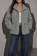 Women's Jacket Sherpa Fleece Stand Collar