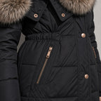 Women's Jacket Puffer Faux Fur Trim