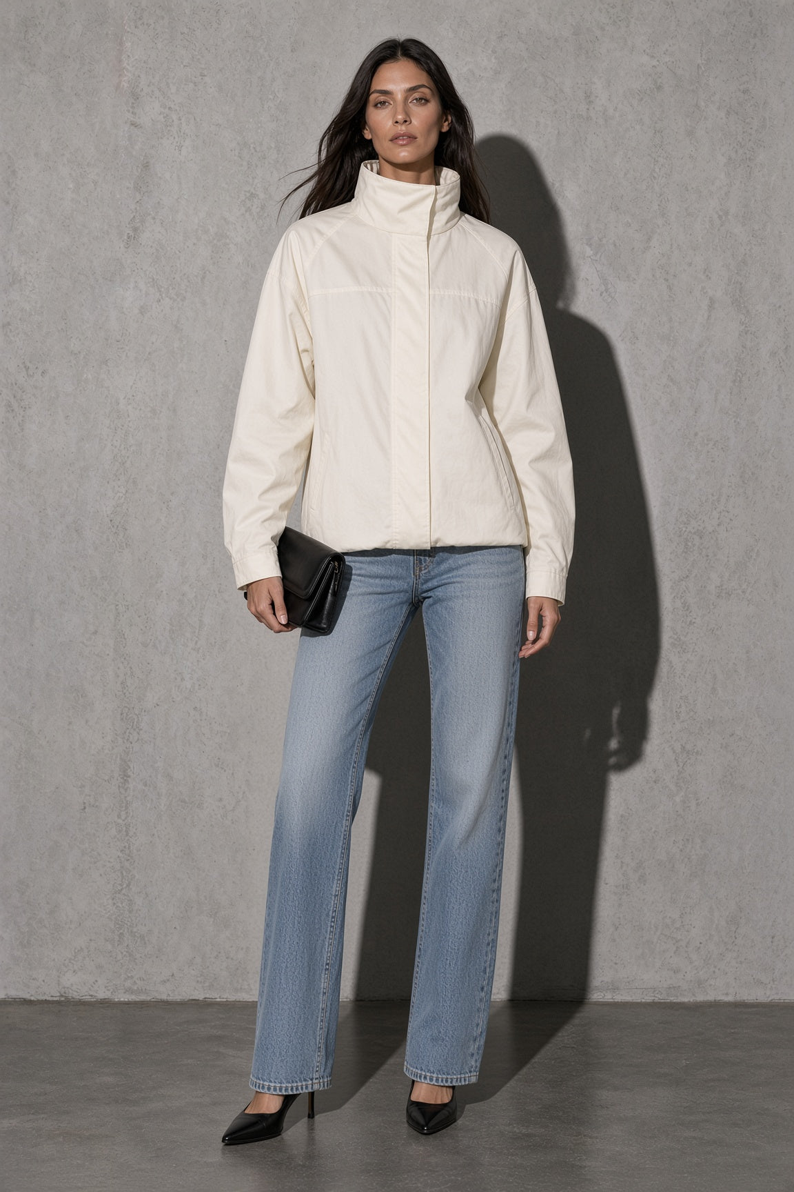 Women's Jacket Windbreaker Funnel Neck