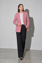 Women's Blazer Tweed Double Breasted