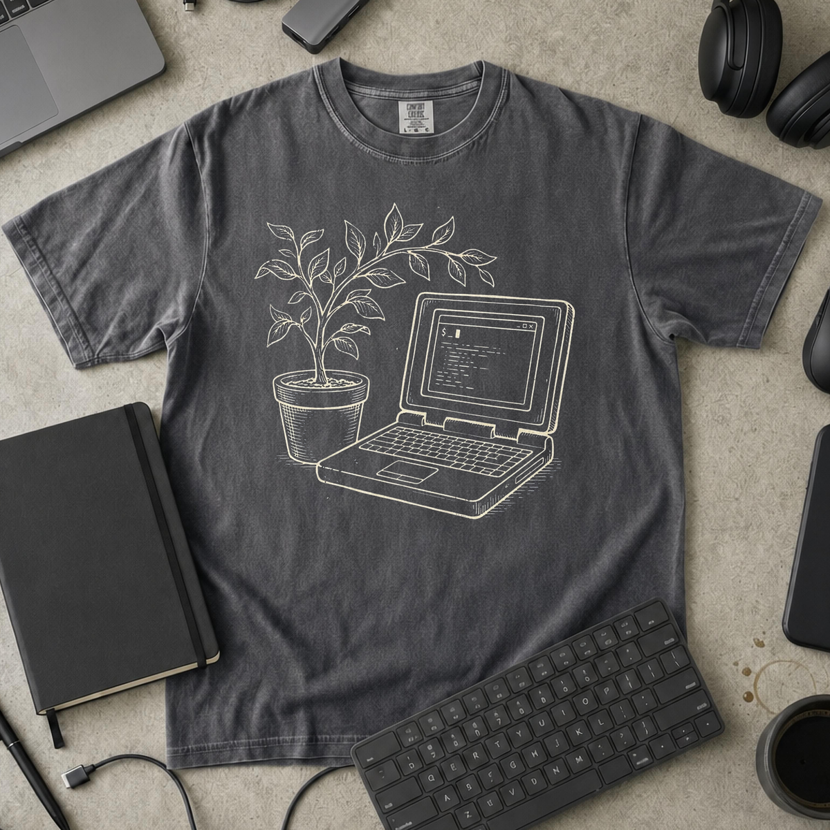 Grow Your Code Premium Shirt — pepper Premium Shirt mock-up