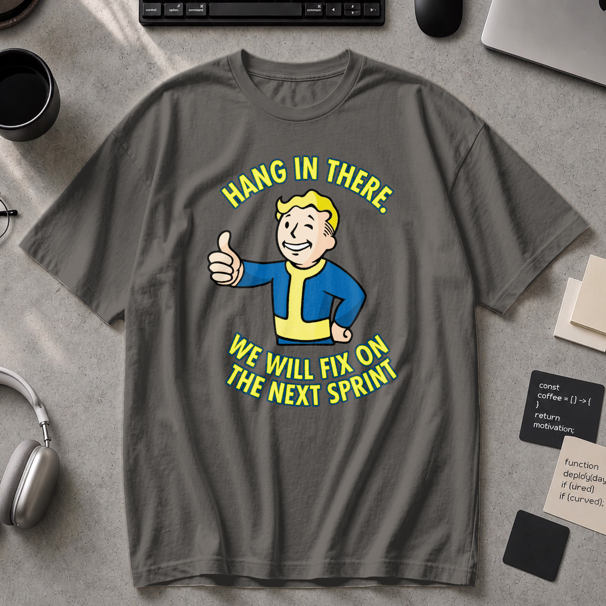 Hang In There Next Sprint Premium Shirt - Pepper