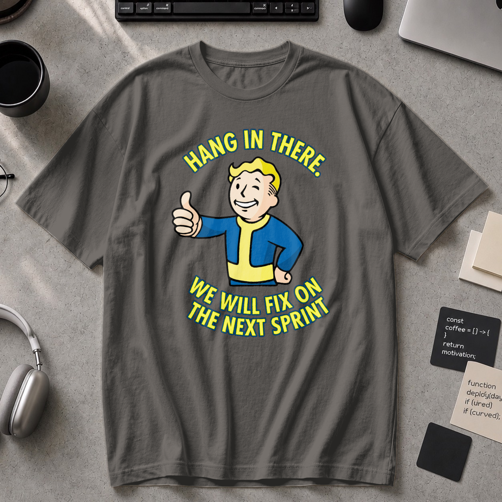 Hang In There Next Sprint Premium Shirt - Pepper